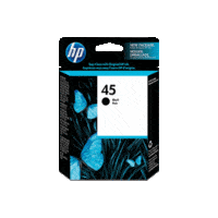 Genuine HP No 45 Black Ink Cartridge 51645A.  Page Yield: 833 pages
