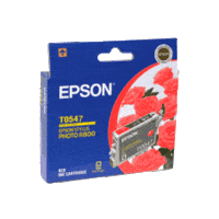 Genuine Epson T0547 Red Ink Cartridge Page Yield: 440 pages