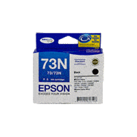Genuine Epson 73N Black Ink Cartridge Page Yield: 230 pages