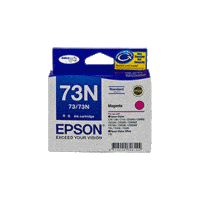 Genuine Epson 73N Magenta Ink Cartridge Page Yield: 310 pages