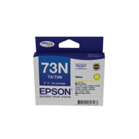 Genuine Epson 73N Yellow Ink Cartridge Page Yield: 310 pages