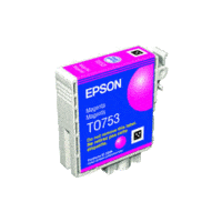 Genuine Epson T0753 Magenta Ink Cartridge Page Yield: 255 pages