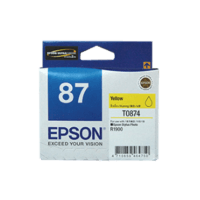 Genuine Epson 87 Yellow Ink Cartridge Page Yield: 915 pages