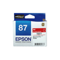 Genuine Epson 87 Red Ink Cartridge Page Yield: 915 pages