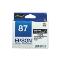 Genuine Epson 87 Matte Black Ink Cartridge Page Yield: 520 pages