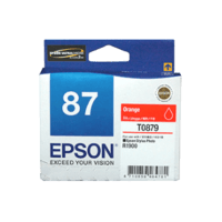 Genuine Epson 87 Orange Ink Cartridge Page Yield: 915 pages