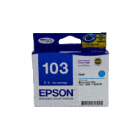 Genuine Epson 103 Cyan Ink Cartridge High Yield Page Yield: 815 pages