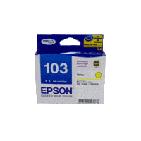 Genuine Epson 103 Yellow Ink Cartridge High Yield Page Yield: 815 pages