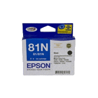 Genuine Epson 81N Black Ink Cartridge Page Yield: 520 pages