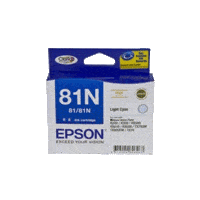 Genuine Epson 81N Light Cyan Ink Cartridge Page Yield: 805 pages
