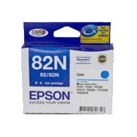 Genuine Epson 82N Cyan Ink Cartridge Page Yield: 510 pages