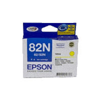 Genuine Epson 82N Yellow Ink Cartridge Page Yield: 510 pages