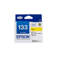 Genuine Epson 133 Yellow Ink Cartridge Page Yield: 300 pages