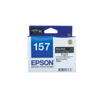 Genuine Epson 157 Photo Black Ink Cartridge Page Yield: 2300 pages