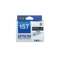 Genuine Epson 157 Matte Black Ink Cartridge Page Yield: 1000 pages