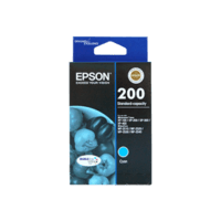 Genuine Epson 200 Cyan Ink Cartridge Page Yield: 165 pages