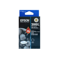 Genuine Epson 200XL Black Ink Cartridge High Yield Page Yield: 500 pages