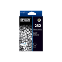 Genuine Epson 252 Black Ink Cartridge Page Yield: 350 pages