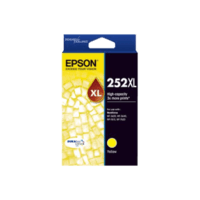 Genuine Epson 252XL Yellow Ink Cartridge High Yield Page Yield: 1100 pages