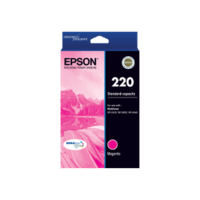 Genuine Epson 220 Magenta Ink Cartridge Page Yield: 165 pages