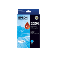 Genuine Epson 220XL Cyan Ink Cartridge Page Yield: 450 pages