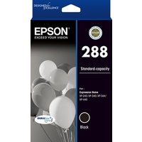 Genuine Epson 288 Black Inkjet Cartridge. Std Capacity
