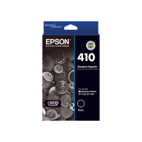 Genuine Epson 410 Black Ink Cartridge Page Yield: 250 pages