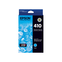 Genuine Epson 410 Cyan Ink Cartridge Page Yield: 300 pages