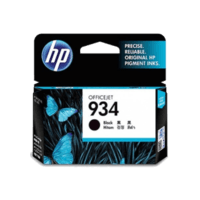 Genuine HP No. 934 Black Ink Cartridge C2P19AA.  Page Yield: 400 pages