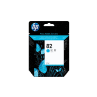 Genuine HP No 82 Cyan Ink Cartridge C4911A.  Page Yield: 3200 pages