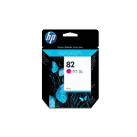 Genuine HP No 82 Magenta Ink Cartridge C4912A.  Page Yield: 3200 pages