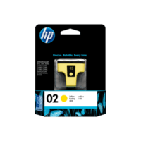 Genuine HP No 02 Yellow Ink Cartridge C8773WA.  Page Yield: 350 pages