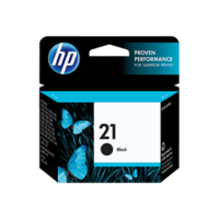 Genuine HP No 21 Black Ink Cartridge C9351AA.  Page Yield: 185 pages