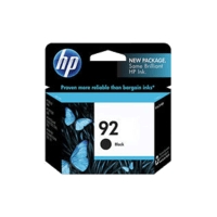 Genuine HP No 92 Black Ink Cartridge C9362WA.  Page Yield: 210 pages