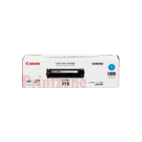 Genuine Canon 316 Cyan Toner Cartridge. Page Yield 1500 pages