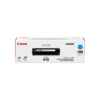 Genuine Canon 416 Cyan Toner Cartridge. Page Yield 1500 pages