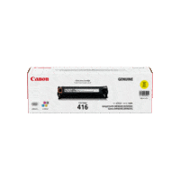 Genuine Canon 416 Yellow Toner Cartridge. Page Yield 1500 pages
