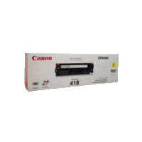 Genuine Canon 418 Yellow Toner Cartridge. Page Yield 2900 pages