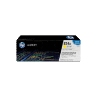 Genuine HP 824A Yellow Toner Cartridge CB382A.  Page Yield: 21000 pages
