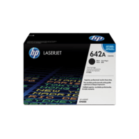 Genuine HP 642A Black Toner Cartridge CB400A.  Page Yield: 7500 pgs