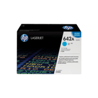 Genuine HP 642A Cyan Toner Cartridge CB401A.  Page Yield: 7500 pgs