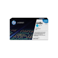 Genuine HP 648A Cyan Toner Cartridge CE261A.  Page Yield: 11000 pages