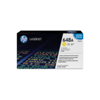 Genuine HP 648A Yellow Toner Cartridge CE262A.  Page Yield: 11000 pages