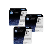Genuine HP 90X Toner Cartridge TRIPLE PACK CE390XT.  Page Yield: 3 x 24000 pages