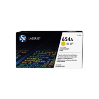 Genuine HP 654A Yellow Toner Cartridge CF332A.  Page Yield: 15000 pages