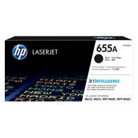 Genuine HP CF450A (HP#655A) Black Toner Cartridge. Pages 12,500 Pages