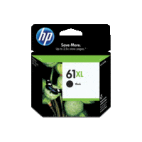 Genuine HP No 61XL Black Ink Cartridge CH563WA.  Page Yield: 480 pages