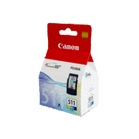 Genuine Canon CL-511 Colour Ink Cartridge. Page Yield 244 pages