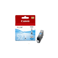 Genuine Canon CLI-521 Cyan Ink Cartridge. Page Yield 448 pages
