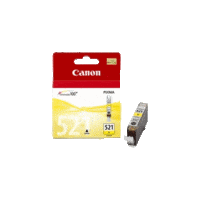 Genuine Canon CLI-521 Yellow Ink Cartridge. Page Yield 477 pages